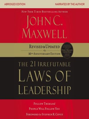 cover image of the 21 Irrefutable Laws of Leadership